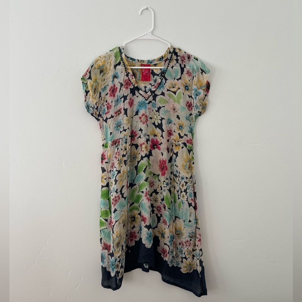 Johnny Was Multicolor Floral Dress